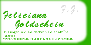 feliciana goldschein business card
